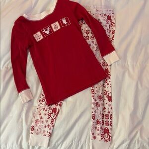 Red and White Holiday Pajama Set